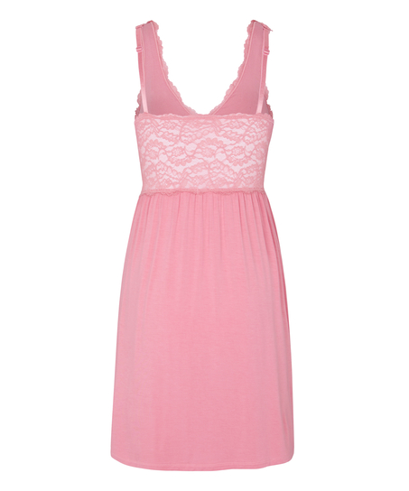 Nora Lace Slip Dress, Pink