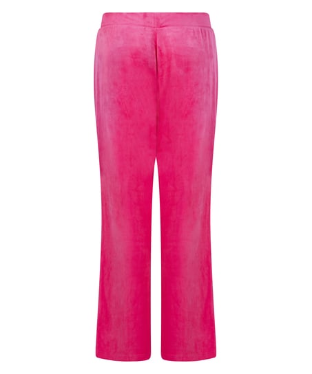 Velours Pyjama Pants, Pink
