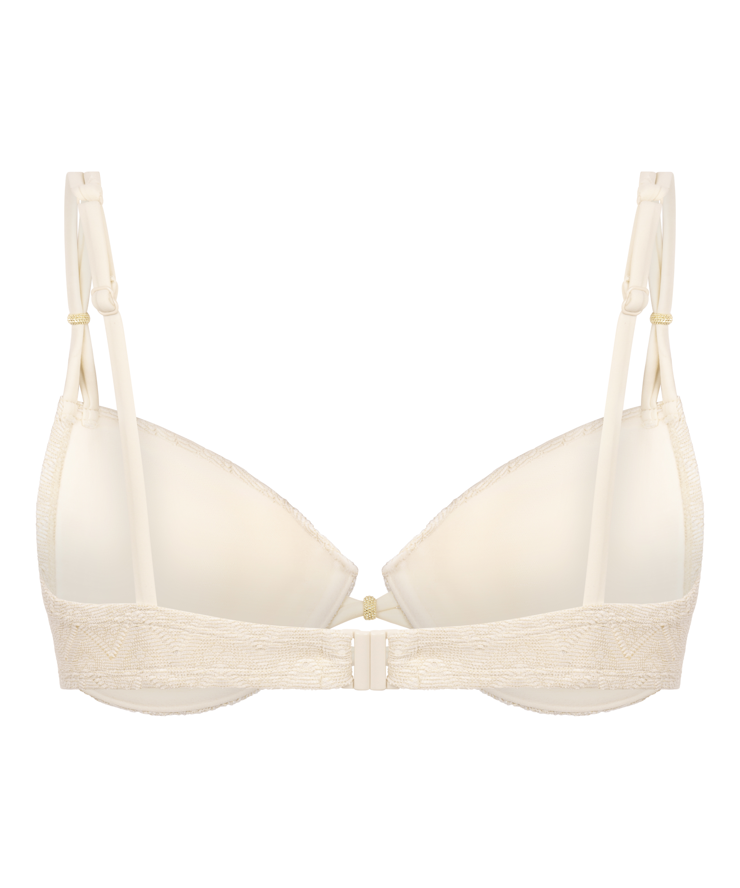 Crochet Bikini Top, White, main