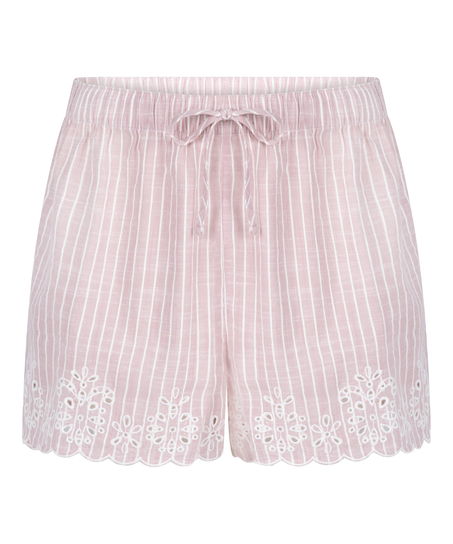Striped Pyjama Short, Pink
