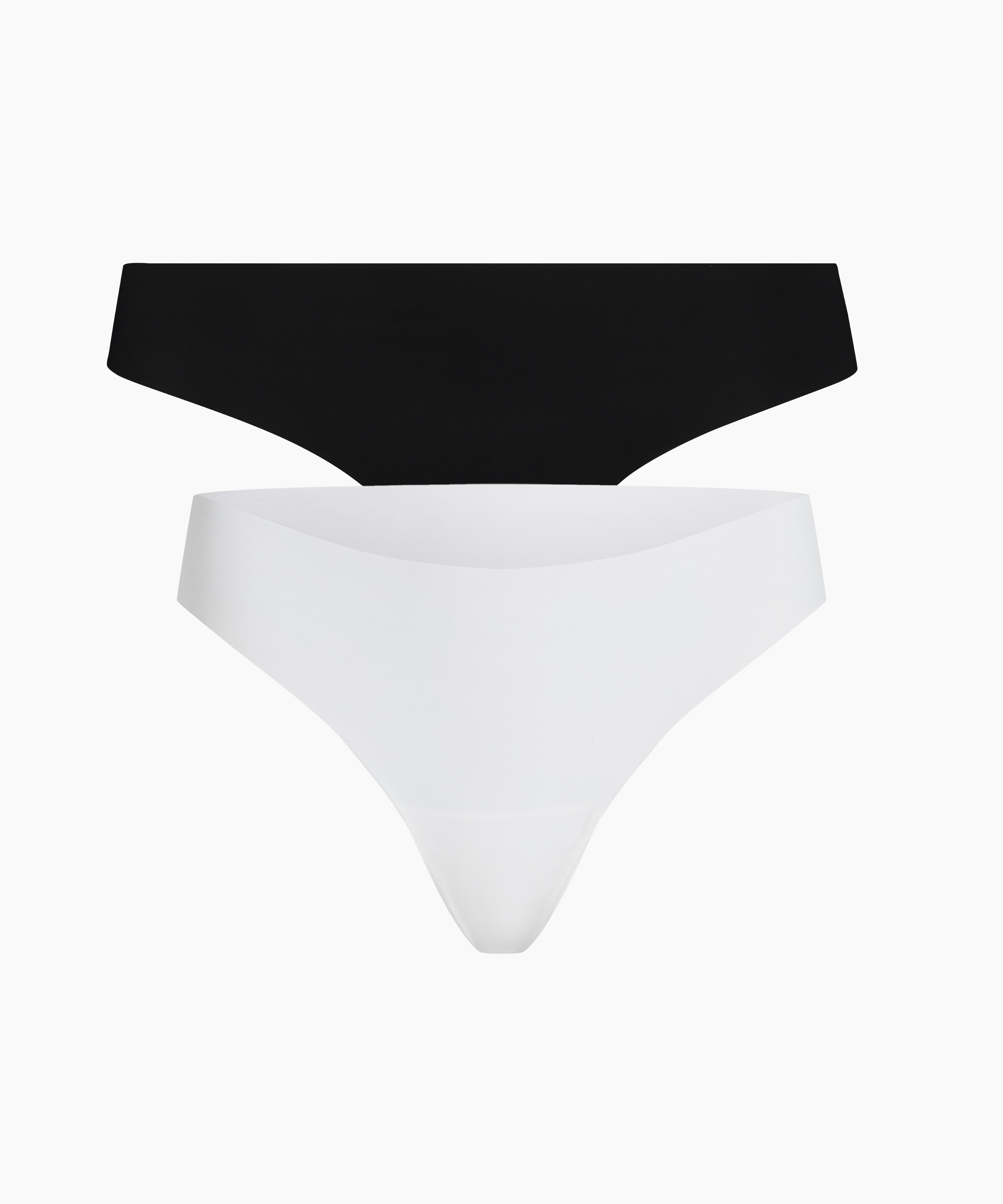 2-Pack Invisible Thong, White, main
