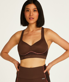 HKMX Sports bra The All Star Level 2, Brown