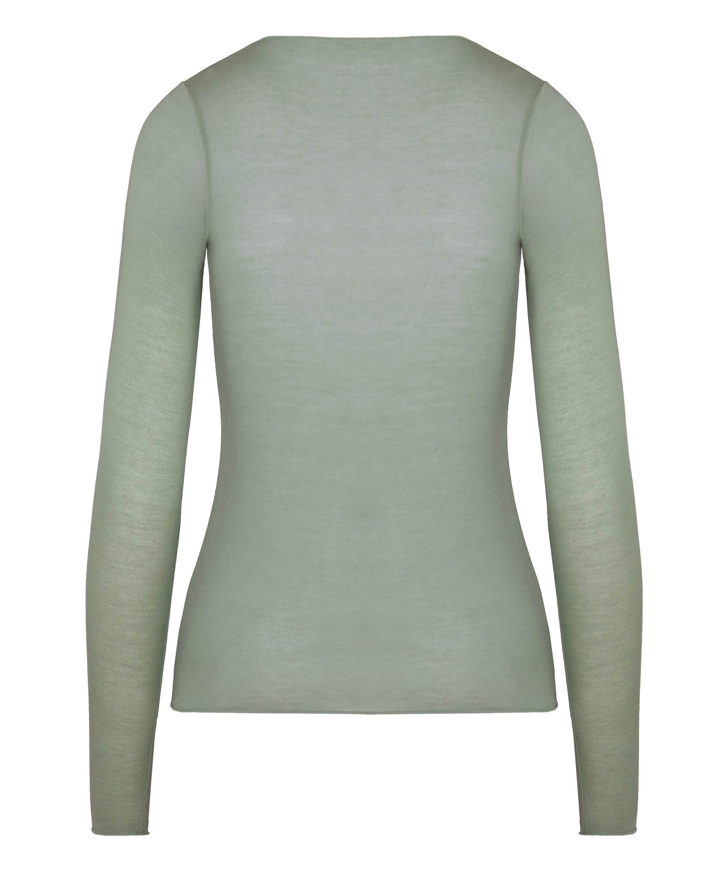 super soft Lace V-Neck shirt with Cashmere, Green, main