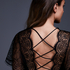 Coco Satin Kimono, Black