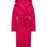 Long Fleece Bathrobe, Pink