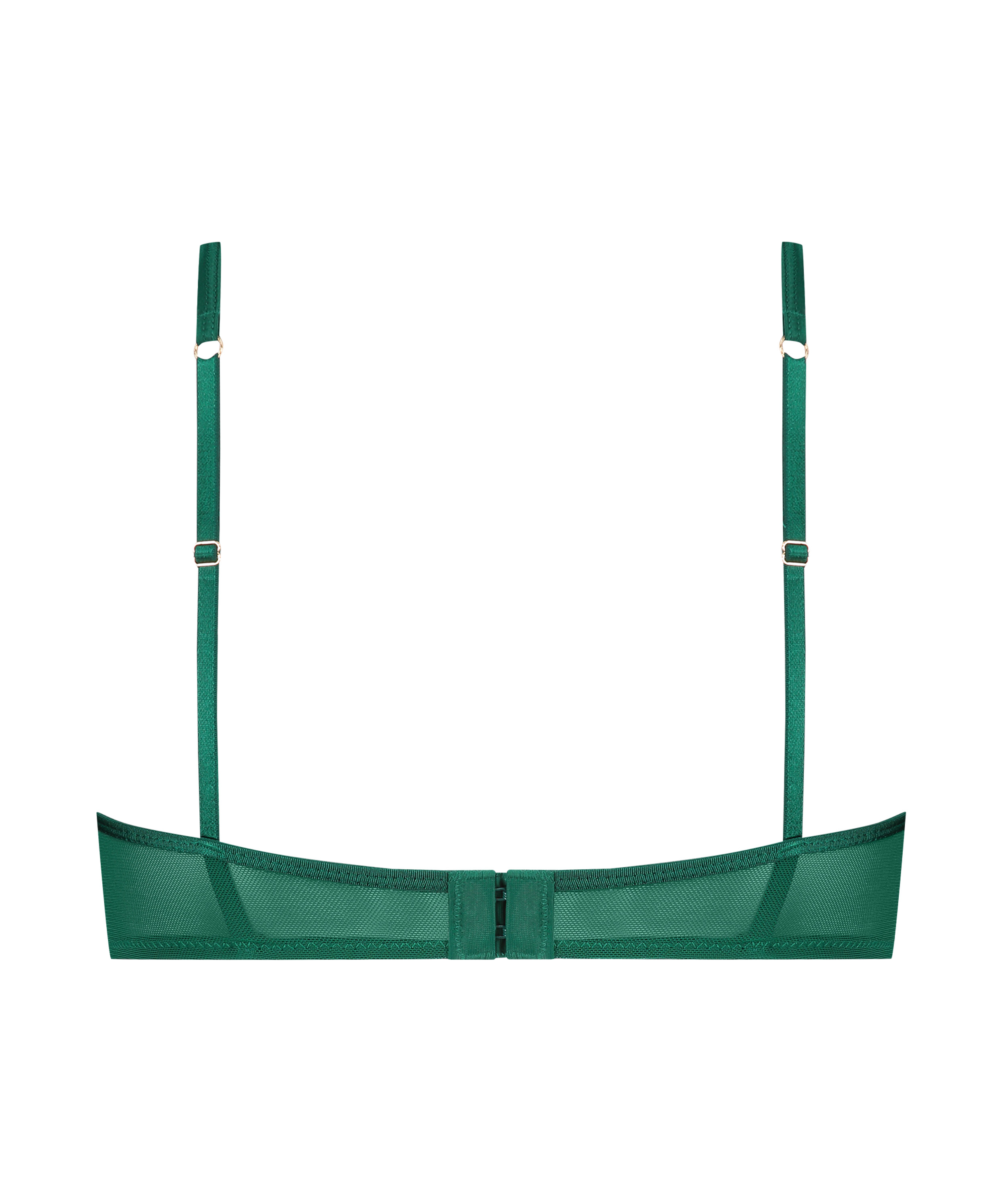 Iggy Half-Padded Underwired Longline Bra, Green, main