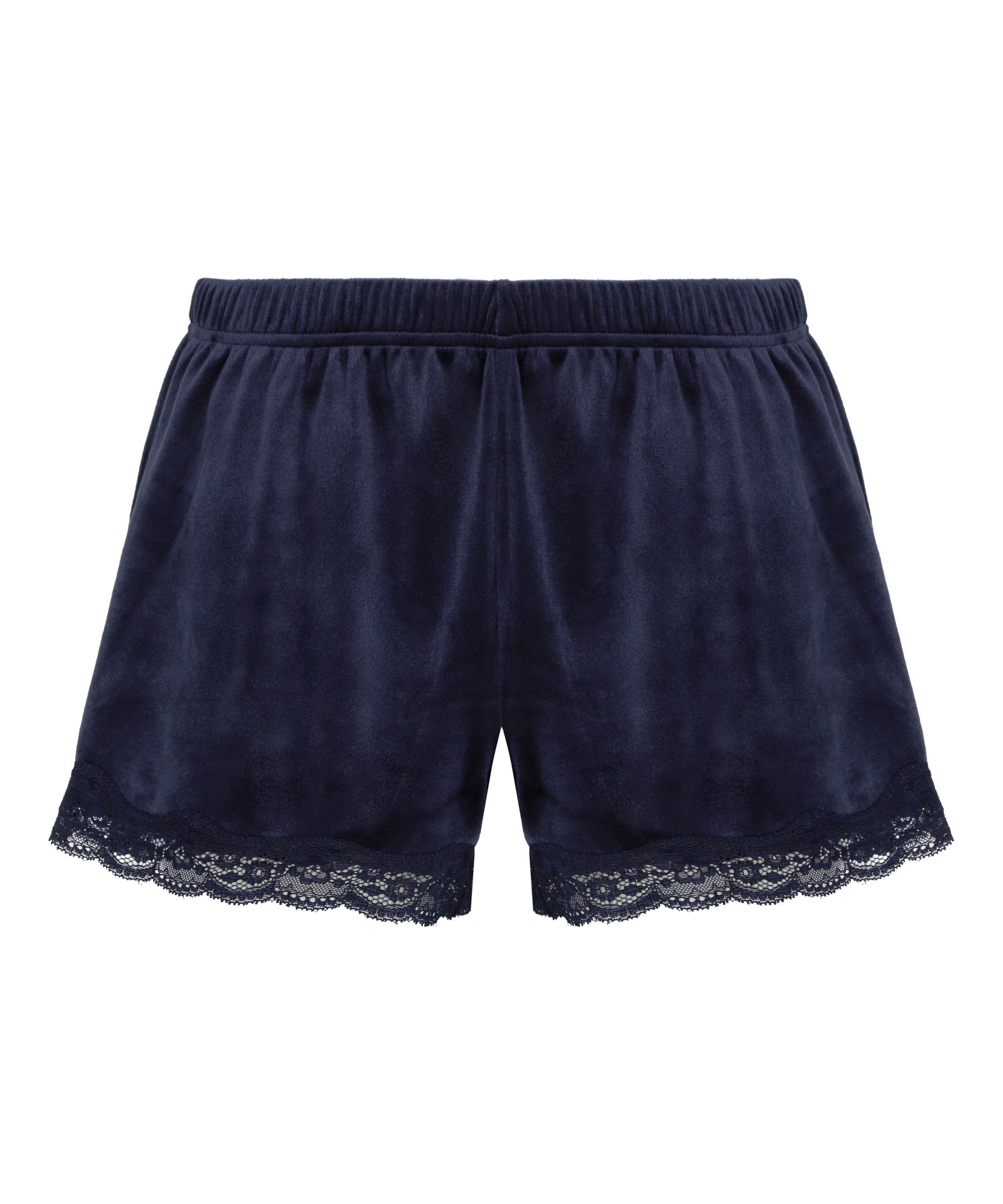 Pyjama Short Velours , Blue, main
