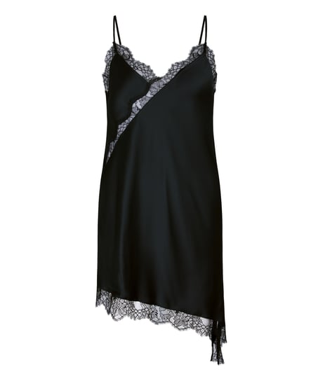 Slipdress Asymmetric, Black