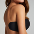 Stick on bra, Black
