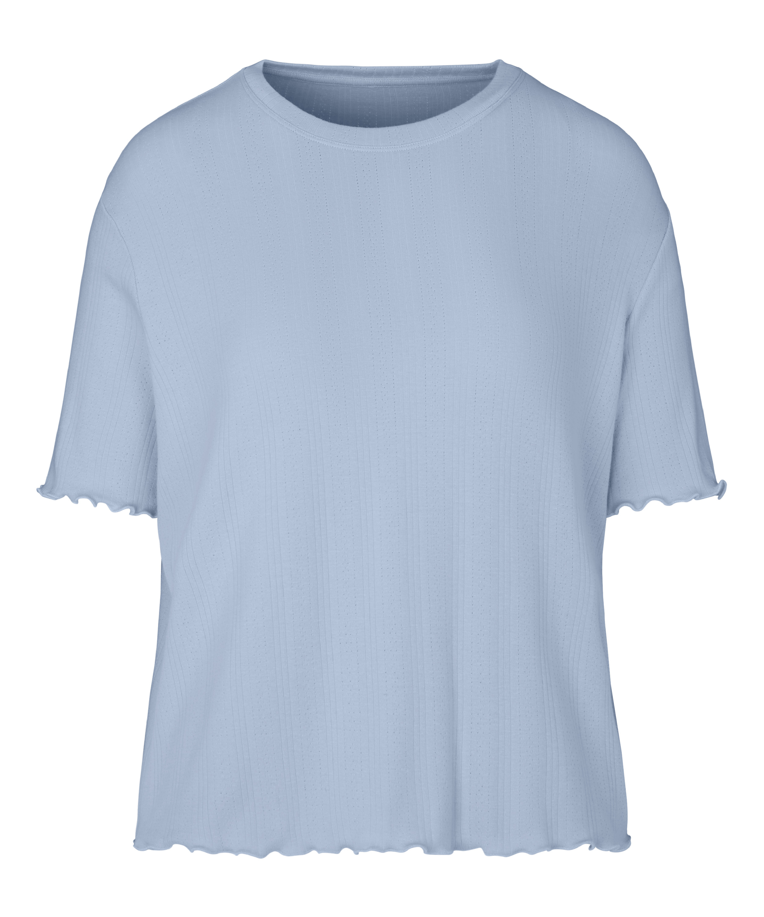 Pyjama Top Pointelle, Blue, main