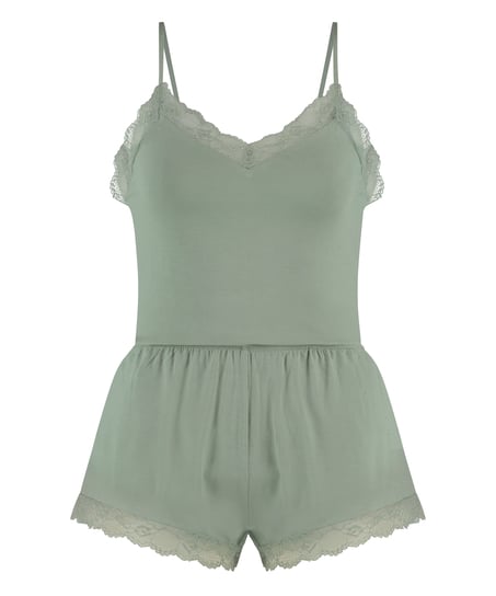 Cami Short Pyjama Set, Green