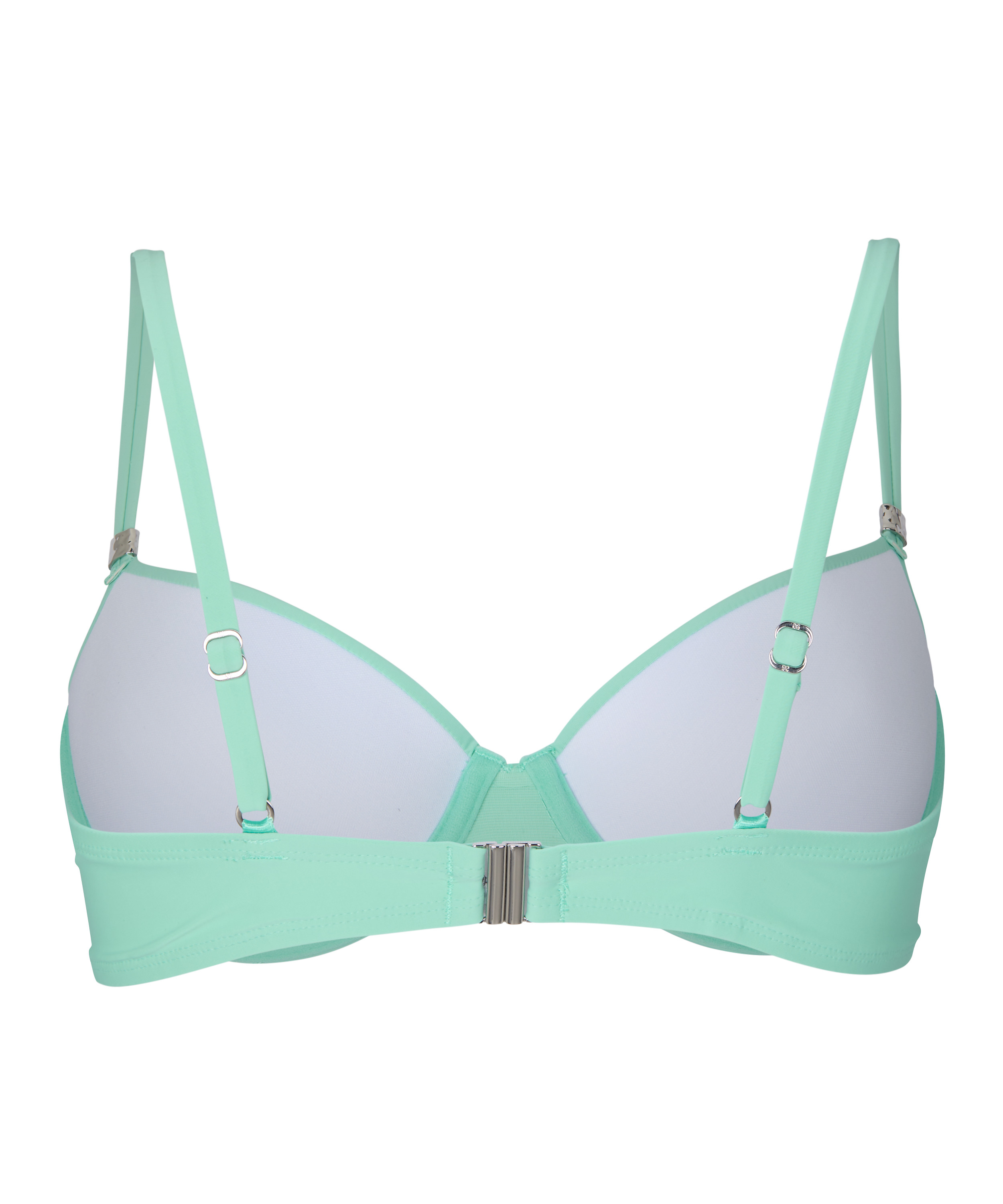 Luxe Padded Underwired Bikini Top, Green, main