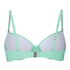 Luxe Padded Underwired Bikini Top, Green