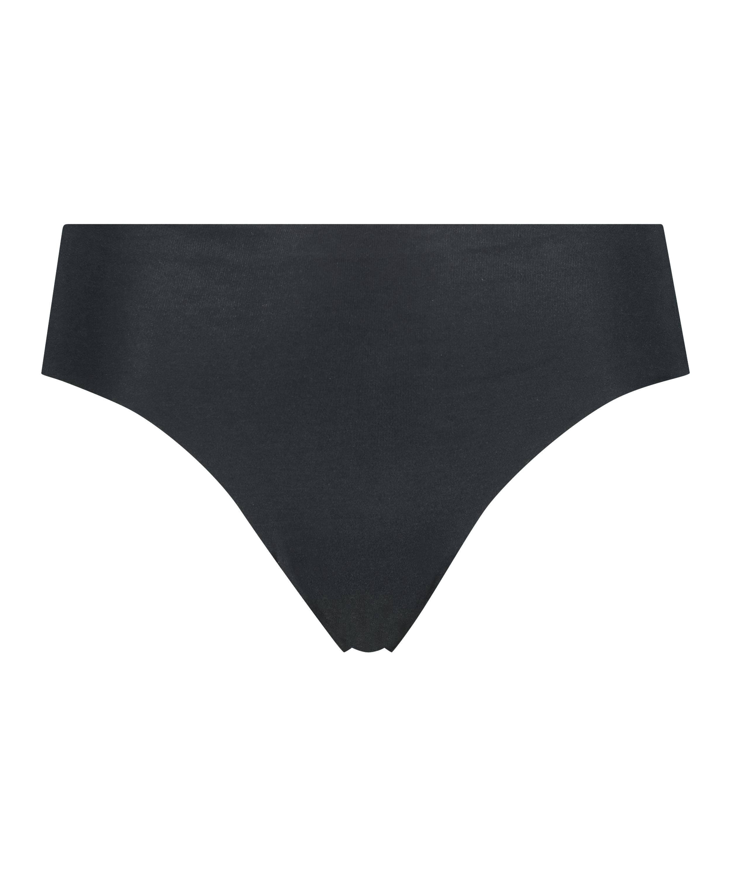 Invisible cotton boxers, Black, main