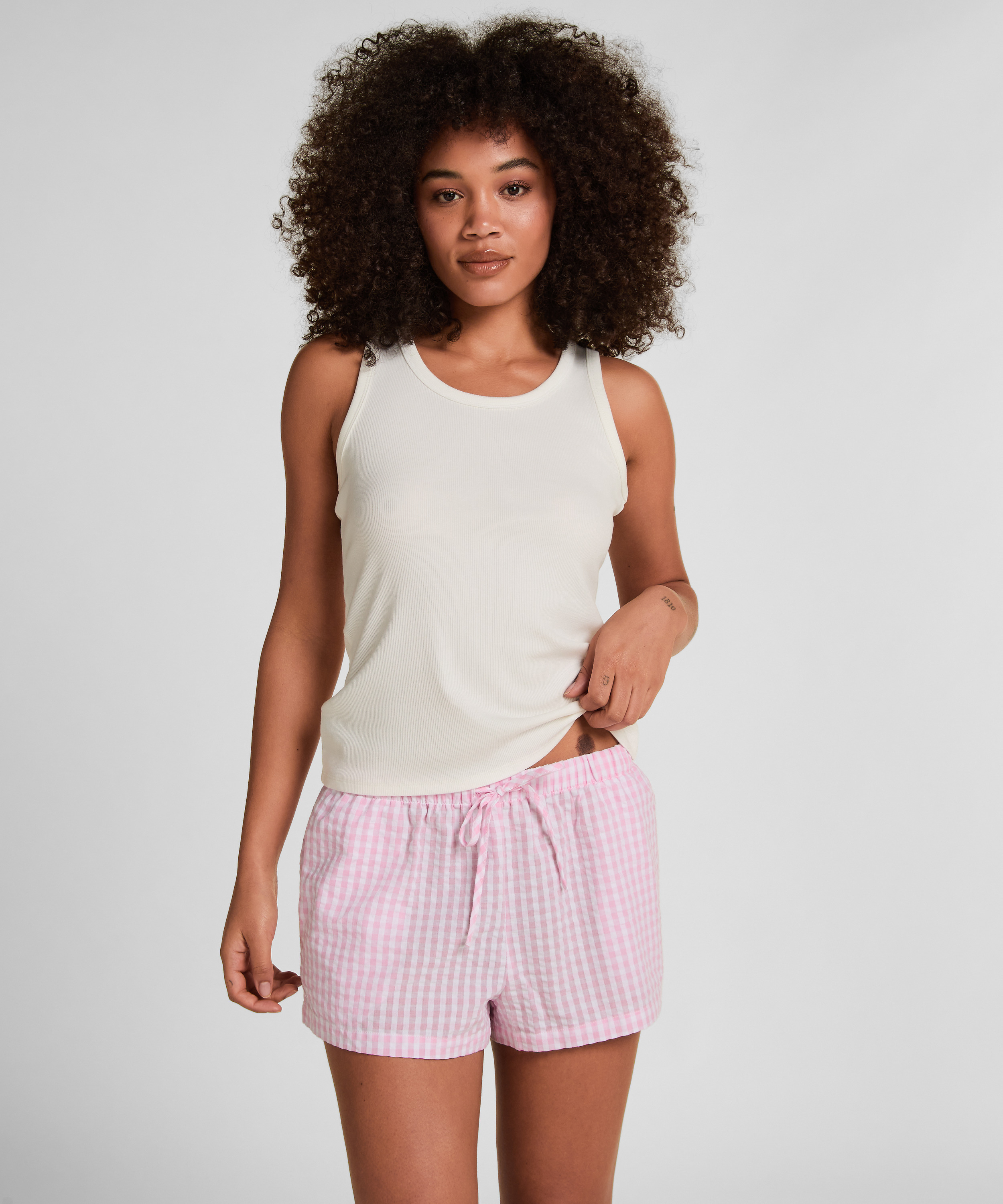 Seersucker Short, Pink, main
