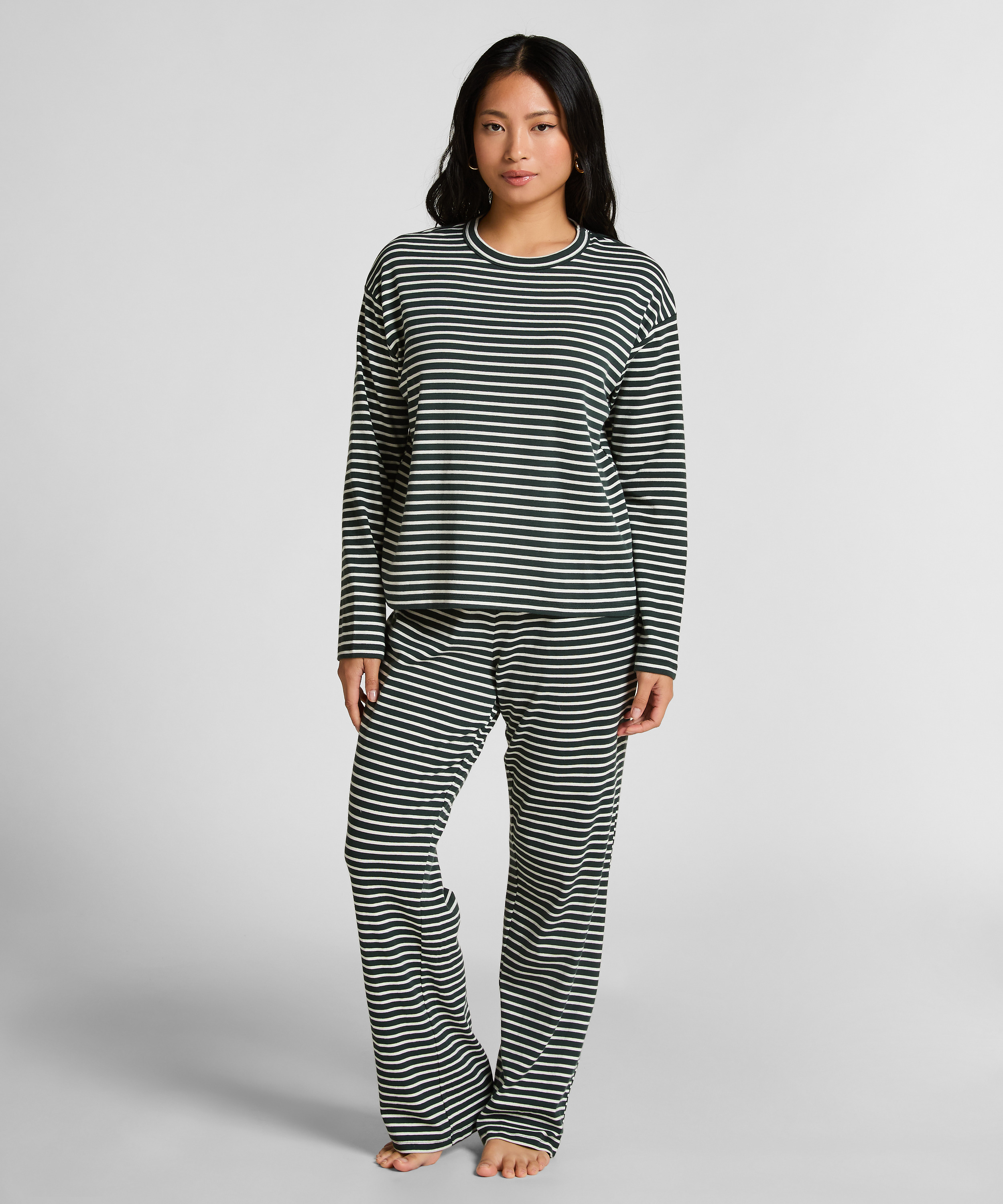 Pyjamaset Cotton Jersey, Green, main
