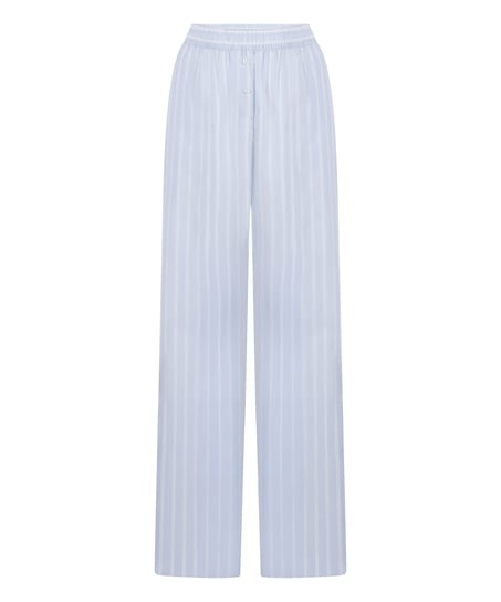 Pant Woven Cotton Stripe, Blue