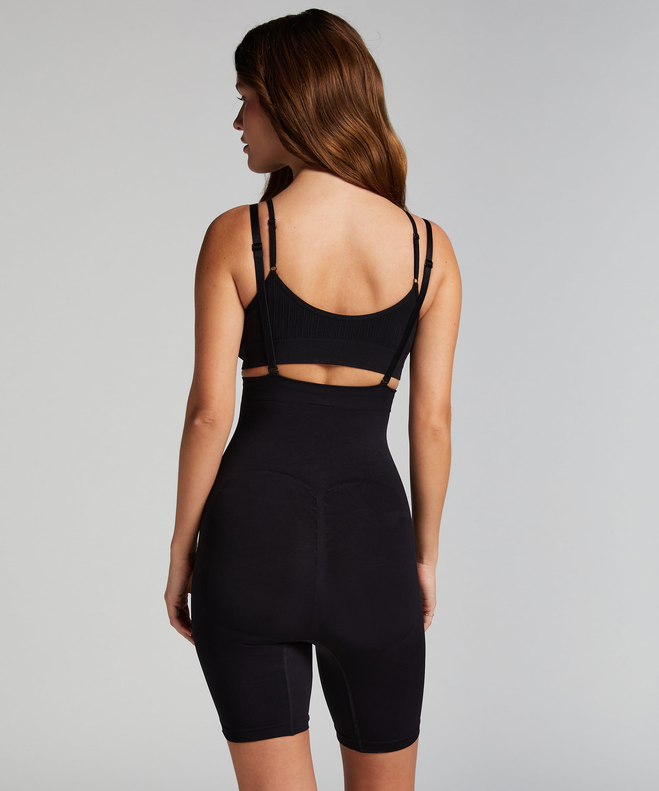 Seamless Enhancing Thigh Slimmer, Black, main