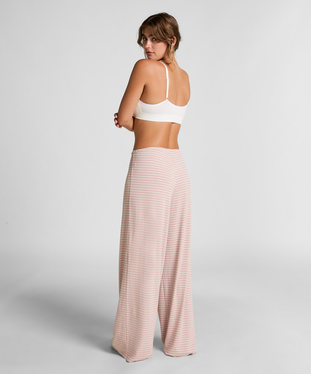 Striped Pyjama Pants, Pink