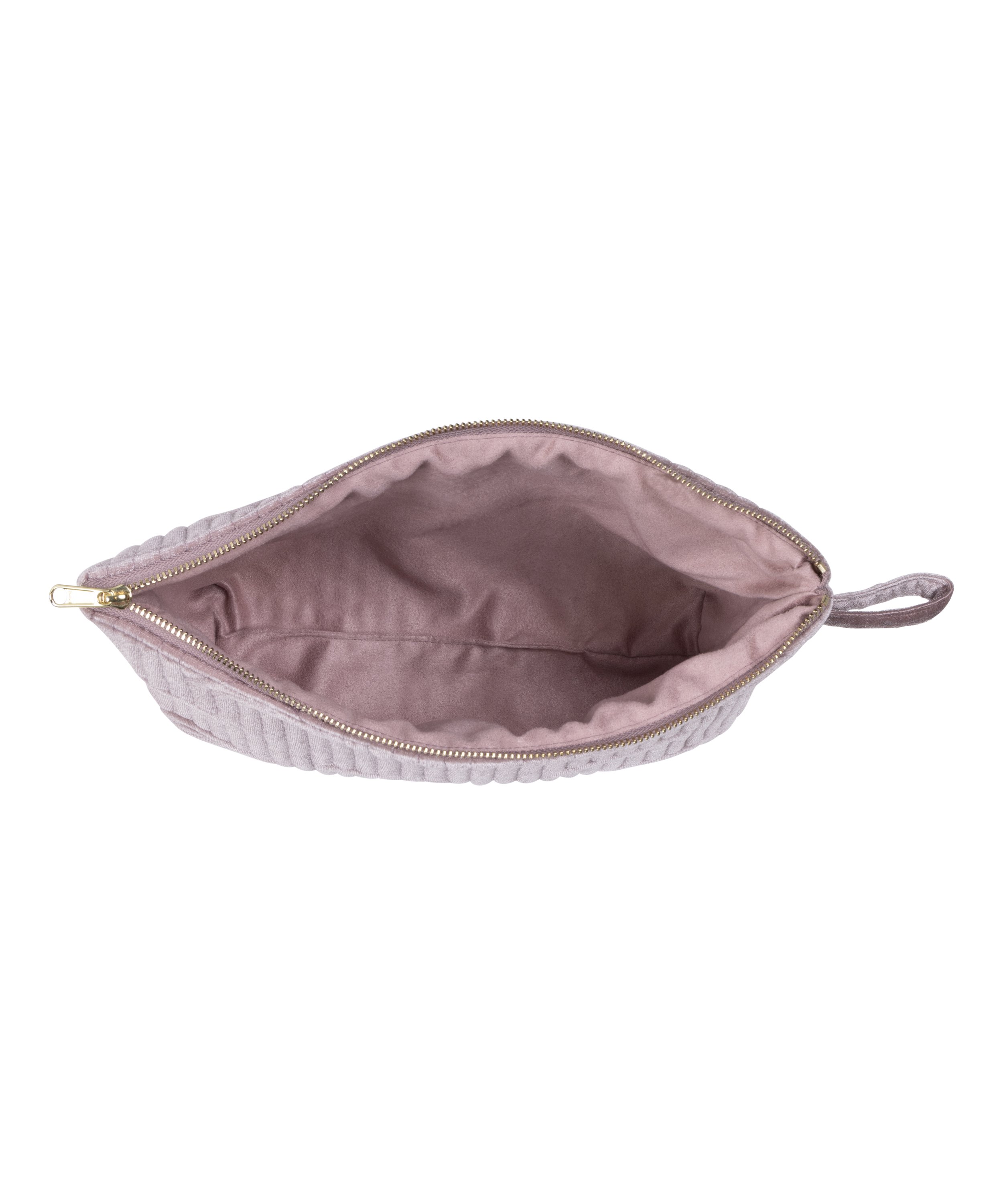 Velour Make-Up Bag Big, Purple, main