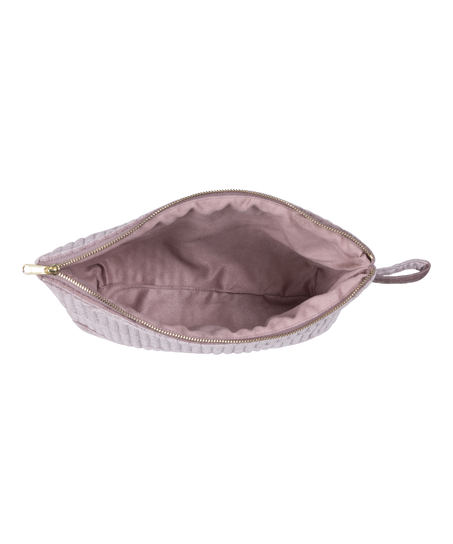 Velour Make-Up Bag Big, Purple