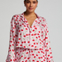 Twill Long-sleeved Pyjama Top, Pink