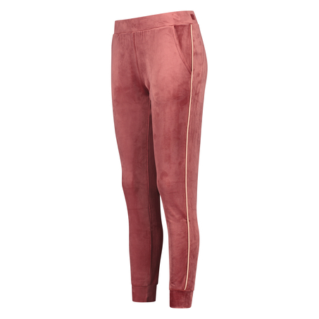 Velours Jogging Bottoms, Pink