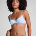 Pointelle Non-padded Underwired Bra, Blue