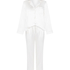 Pyjama Set Shiny Satin, White