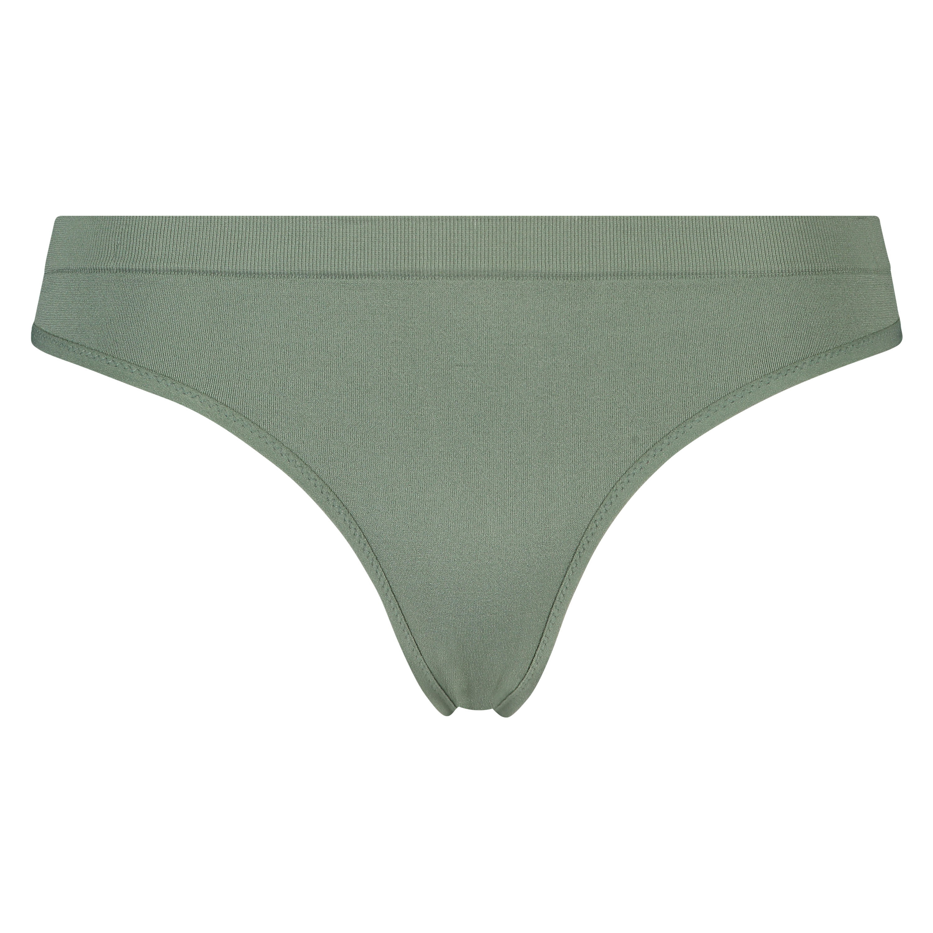Seamless rib thong, Green, main