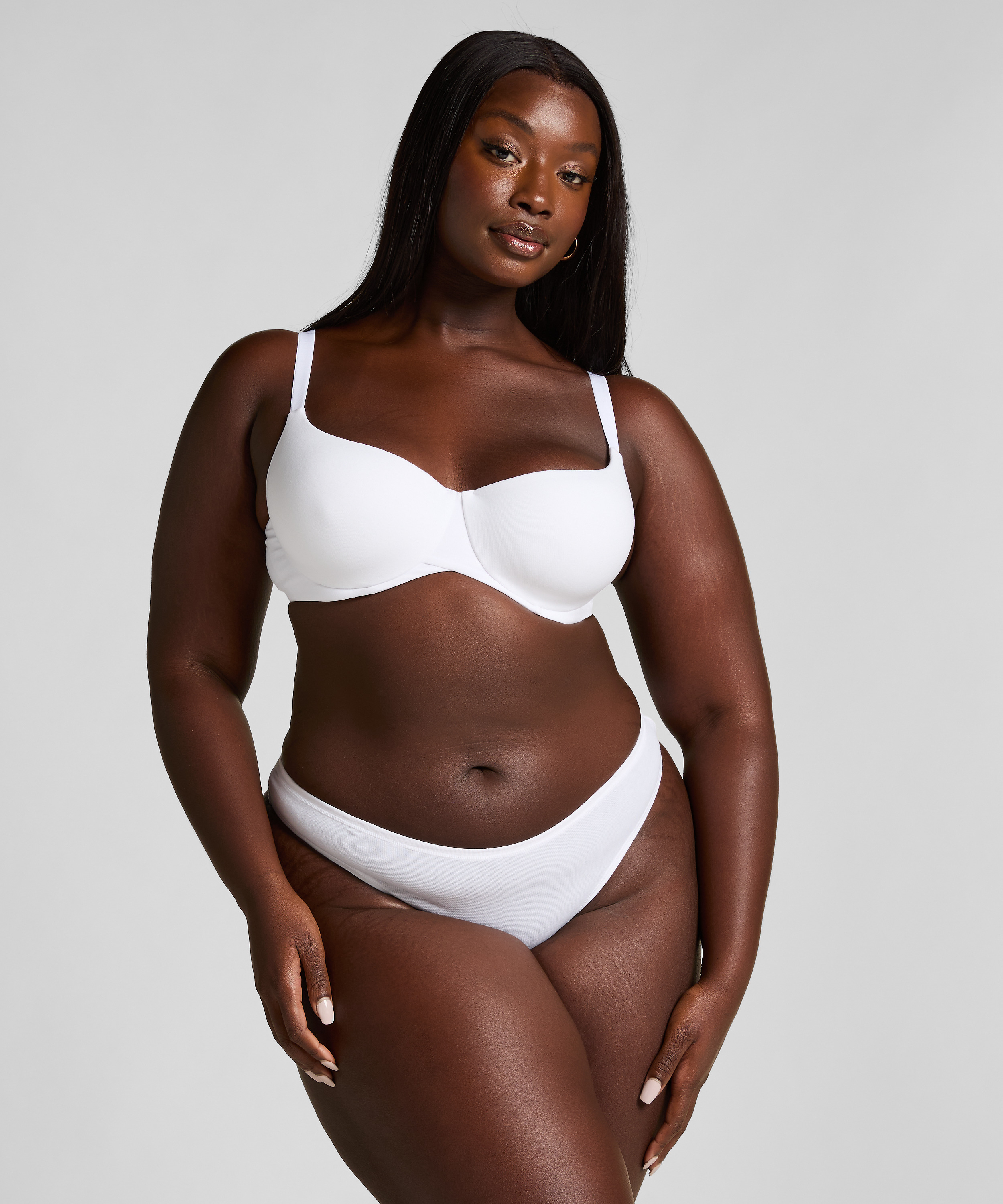 Cotton Kira Thong, White, main