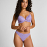 Marine Padded Push-Up Underwired Bra, Purple