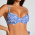 Cancun Padded Bikinitop, Blue