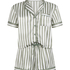Satin Pyjama Set, Green