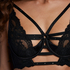 Monroe Padded Underwired Demi-Cup Bra, Black