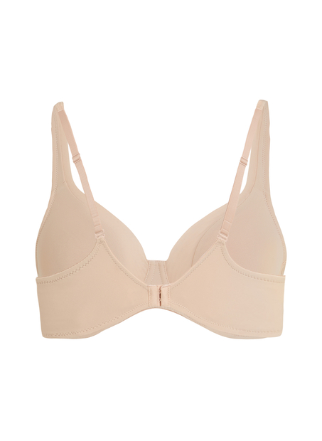 Mesh non-padded underwired bra, Beige