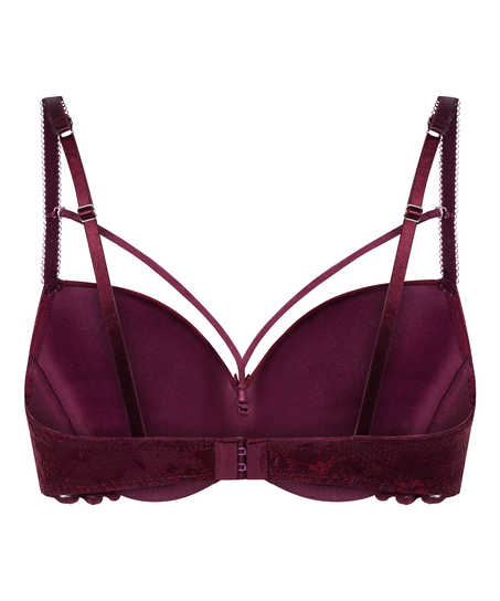 Isadora Padded Underwired Bra, Red