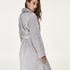 Fleece Bathrobe, Gray