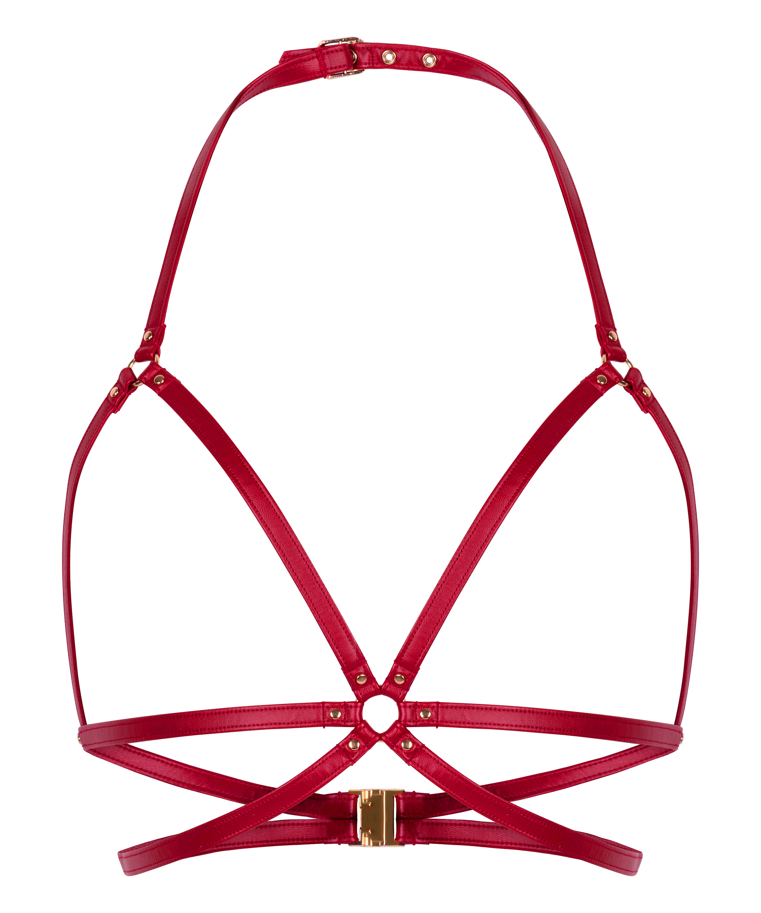 Open Bralette, Red, main