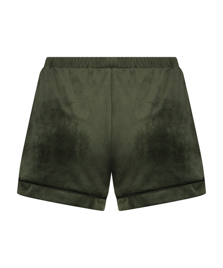 Velvet shorts, Green