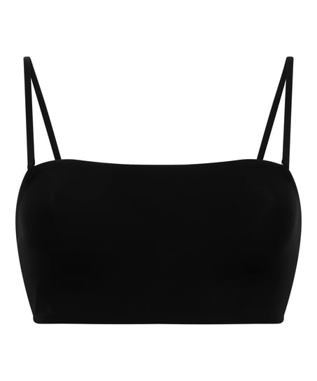 Smooth Bandeau Bralette, Black