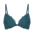 Marine Padded Push-Up Underwired Bra, Blue