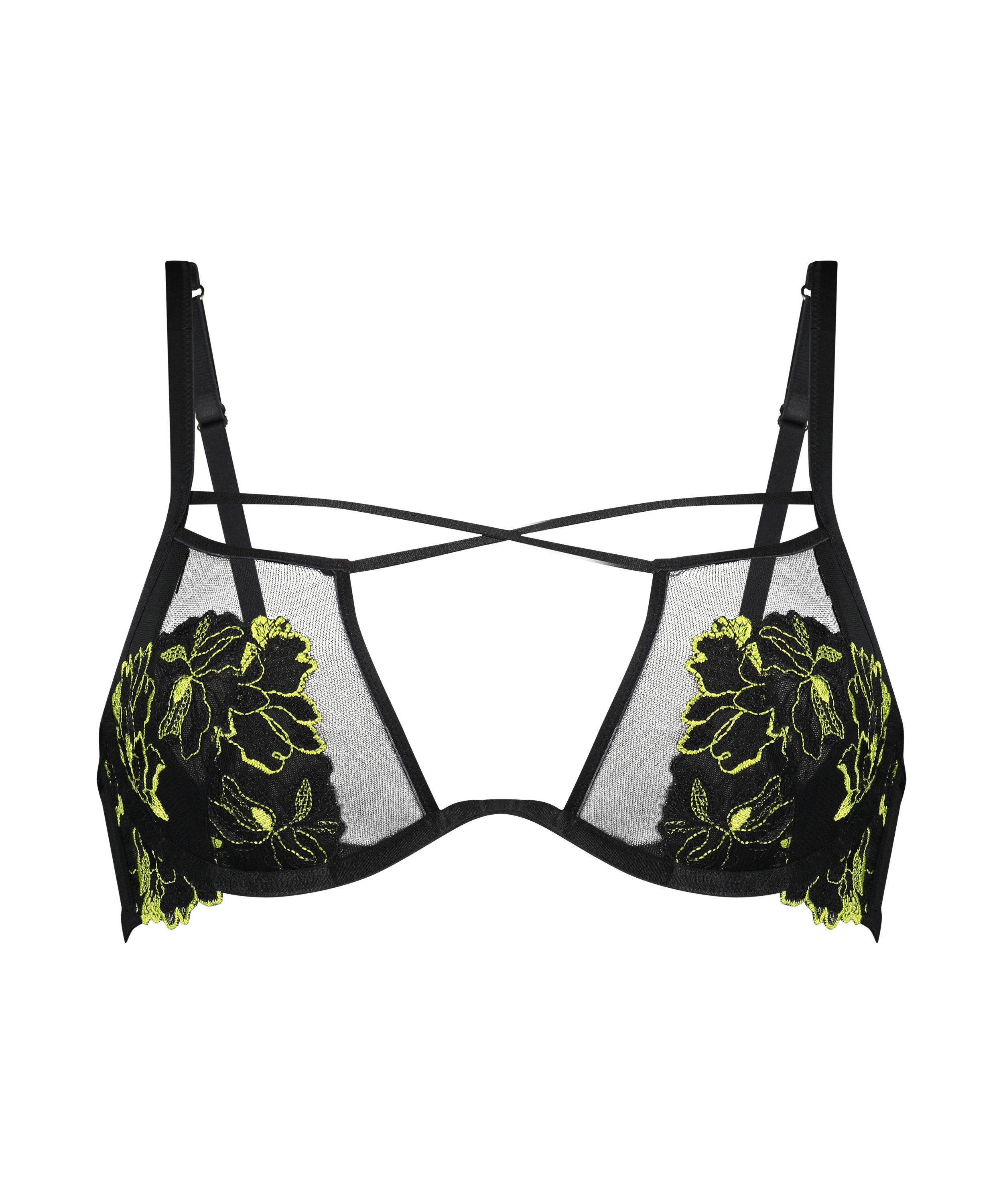 Feyre Non-Padded Underwired Bra, Black, main