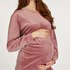 Velours  maternity top, Pink