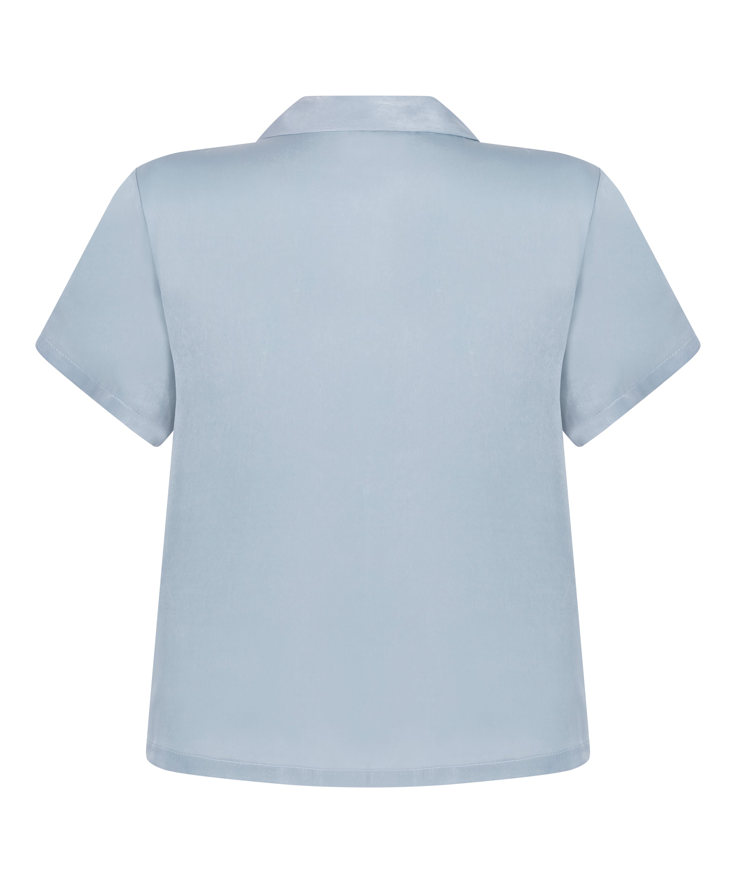 Satin Short-Sleeved Jacket, Blue, main