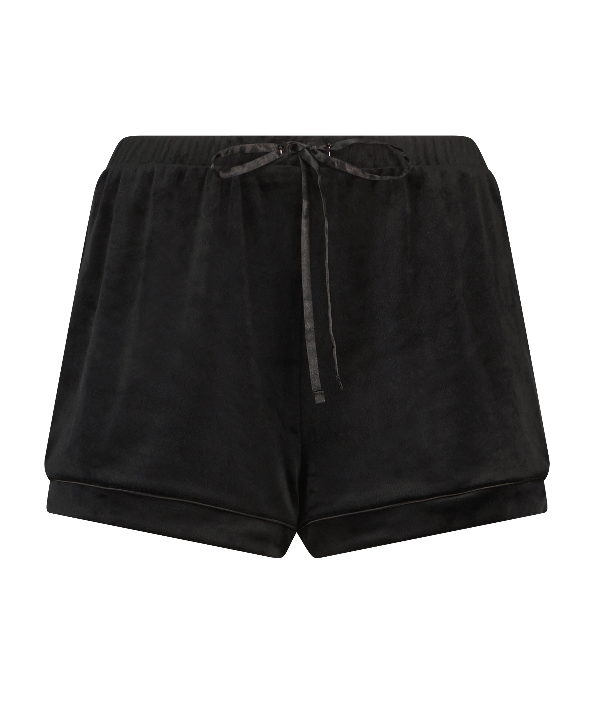 Velvet shorts, Black, main