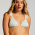 Fiji Triangle Bikini Top, Blue