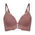 Chynna padded push-up longline underwired bra, Purple