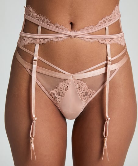 Nisha Suspenders, Beige