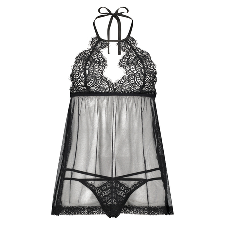 Lace Babydoll, Black